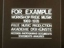FOR EXAMPLE - FMP-Workshop Freie Musik 1969-1978-3LP Box/Buch