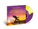 QUEEN - BOHEMIAN RHAPSODY- PURPLE/YELLOW SPLIT VINYL 7”. NEW