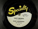 Duke Henderson & Orchestra - Rocker Jump Blues Specialty 78 RPM - Lucy Brown A16