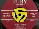 DOO WOP 45-Lewis Lymon & Teenchords-Honey Honey/Please Tell The Angels-Fury HEAR