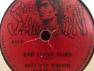 BABY BOY WARREN SAMPSON 633 BLUES 78 RPM V/V+ PLAYS STRONG
