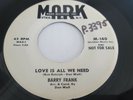 BARRY FRANK - Love is All We Need / Ever-Changing World RARE 50's POP VOCAL 7