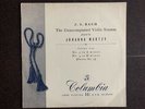 Columbia Mono Long Playing 33CX 1287 Martzy Bach blue Gold Ed1 first