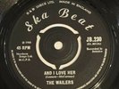 Rare The Wailers And I Love Her  Original Uk 45' Ska Beat 1966
