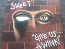 THE SWEET - Give us a wink Dye cut sleeve LP US Capitol Pressing VG GLAM Rare