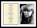 VERY RARE - JONI MITCHELL - MUSIC LEGEND - ORIGINAL HAND SIGNED AUTOGRAPH