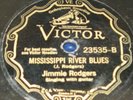 Jimmie Rodgers 78 T. B. Blues / Mississippi River Blues VICTOR 23535 1931