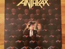 ANTHRAX AMONG THE LIVING 1987 LP RECORD ISLAND RECORDS W/LYRIC SHEET
