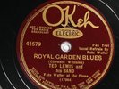 Ted Lewis and his Band with Fats Waller OKEH 41579 V+ PRE WAR JAZZ 78