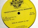 METALSHOP #155 1/16 1987 Heavy Metal Radio Show LP W/Que Sheets DEEP PURPLE