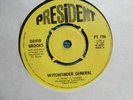 WITCHFINDER GENERAL VINYL SINGLE DAVID BROOKS