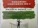 FRANCO GULLI violin PAGANINI Concerto No. 5 LP SEALED DECCA GOLD LABEL