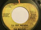 THE BEATLES / I'LL CRY INSTEAD / APPLE ALL RIGHTS REISSUE 1975