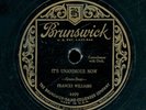78tk-female vocal-BRUNSWICK 4499- Frances Williams