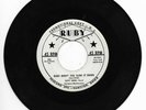 HOYT WEBB-RUBY 320 PROMO RARE ROCKABILLY 45 RPM BABY WON'T YOU SLOW IT DOWN VG++