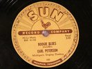 COUNTRY EARL PETERSON Boogie Blues SUN 197 78 RPM