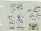BILL HALEY AND COMETS...RARE EARLY HAND SIGNED ALBUM PAGE....