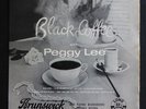PEGGY LEE Black Coffee BRUNSWICK 1955 LA 8629 VINYL 10’' LP JAZZ LAMINATED