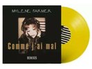1000 EXEMPLAIRES MYLENE FARMER COMME J'AI  MAL VINYLE COULEUR JAUNE