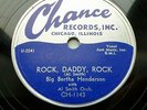 BIG BERTHA HENDERSON r&b CHANCE 78 Mint— ROCK DADDY ROCK  TEARS IN MY EYES TB143