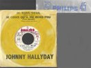 45 t juke box  pochette cible jaune PRO B 373 961F JOHNNY HALLYDAY je suis seul