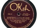 LOUIS ARMSTRONG+CLARENCE WILLIAMS BLUE FIVE - EVERYBODY LOVES MY BABY OKEH 8181