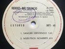HEROES DEL SILENCIO - Sangre Hirviendo / Nuestros nombres - RARO PROMO GUATEMALA
