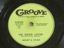 Rare MICKEY & SYLVIA 78 - No Good Lover / Walkin' in the Rain - Groove G-0164
