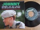 Johnny Hallyday 45T -bandeau noir - TBE -