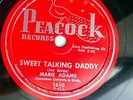 MARIE ADAMS & Cherokee Conyers Orch r&b 78 SWEET TALKING DADDY b/w MY SONG TB115