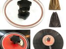 LP Vinyl Record Cleaning Label Saver Protector Turntable Disc Waterproof Clamp