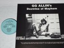 GG ALLIN - DOCTRINE OF MAYHEM - LP Scumpunk, Cocknoose, Hellstomper, Rupture