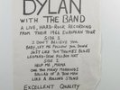 BOB DYLAN WITH THE BAND Live, 1966 European Tour LP unofficial release