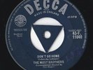 THE MOST BROTHERS (Mickie Most) * 'DON'T GO HOME'/'DOTTIE' * DECCA TRI. * JIVER