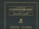 Quartet CAPET BoxSet 78 RPM 4 discs BEETHOVEN Opus 74 COLUMBIA D 15061-64 M
