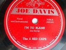5 RED CAPS doo-wop 78  I'M TO BLAME b/w BOOGIE WOOGIE ON A SATURDAY NIGHT TB1083