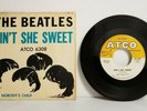 BEATLES Rare 1964 US Issue AIN'T SHE SWEET 45 Record + Picture Sleeve ATCO 6308
