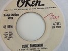 MARIE KNIGHT - COME TOMORROW / NOTHING IN THE WORLD - OKEH 4-7141. VG++