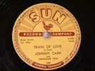 ROCKABILLY JOHNNY CASH There You Go / Train Of Love SUN 258 78RPM Hear Memphis