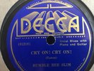BUMBLE BEE SLIM DECCA 7214 BLUES 78 RPM V HONEY HILL