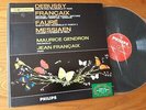 DEBUSSY-FAURE-MESSAIEN / GENDRON cello-FRANCAIX piano LP PHILIPS  L02.446L NMINT