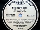 TINY BRADSHAW r&b 78 AFTER YOU'VE GONE vg++ KING promo bio   BOODIE GREEN TB1123