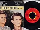 THE EVERLY BROTHERS Ebony Eyes+Walk Right Back Picture Sleeve & 45-CADENCE #5199