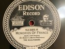 EDISON DIAMOND DISC 52385 THE MCALPINEERS Memories of France/Jeannine