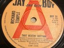 RICHARD TEMPLE - THAT BEATIN' RHYTHM  1967   RARE UK JAY BOY DEMO BOY 31 N/MINT