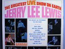 JERRY LEE LEWIS GREATEST LIVE SHOW MEGA-RARE ORIG '64 STEREO PINK LABEL PROMO LP