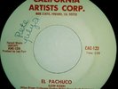 Rare Salsa Latin Funk 45 RAY CAMACHO- California artsts group 123- El Pachuco