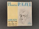 JEANNE GAUTIER, YVONNE LEFEBURE ' MAURICE RAVEL,SONATE POUR VIOLON ET PIANO' ED1