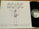 AC/DC: Flick Of The Switch ATLANTIC 1983 Embossed UK/Euro 1ST Press VINYL LP EX