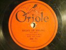 78 : ORIOLE 445-N. ORLEANS JAZZ  /CALIF RAMBLERS-RIGHT OR WRONG/ MISS MY SWISS